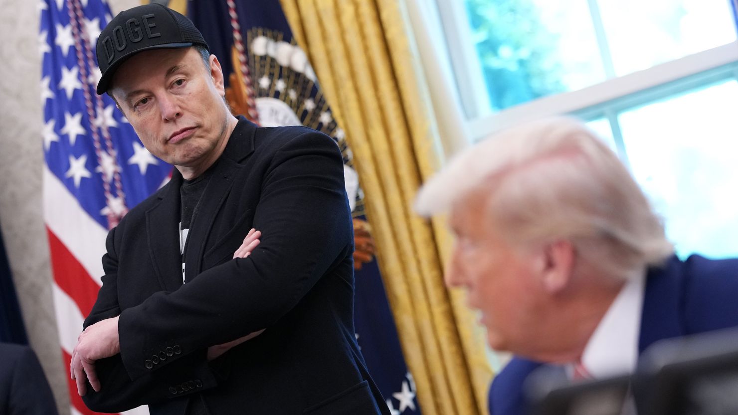 Elon Musk Donald Trump feud